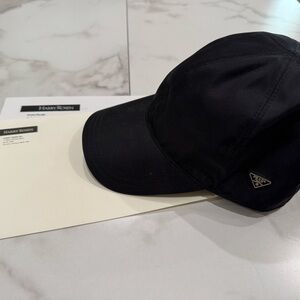 Prada Men's Black Cap